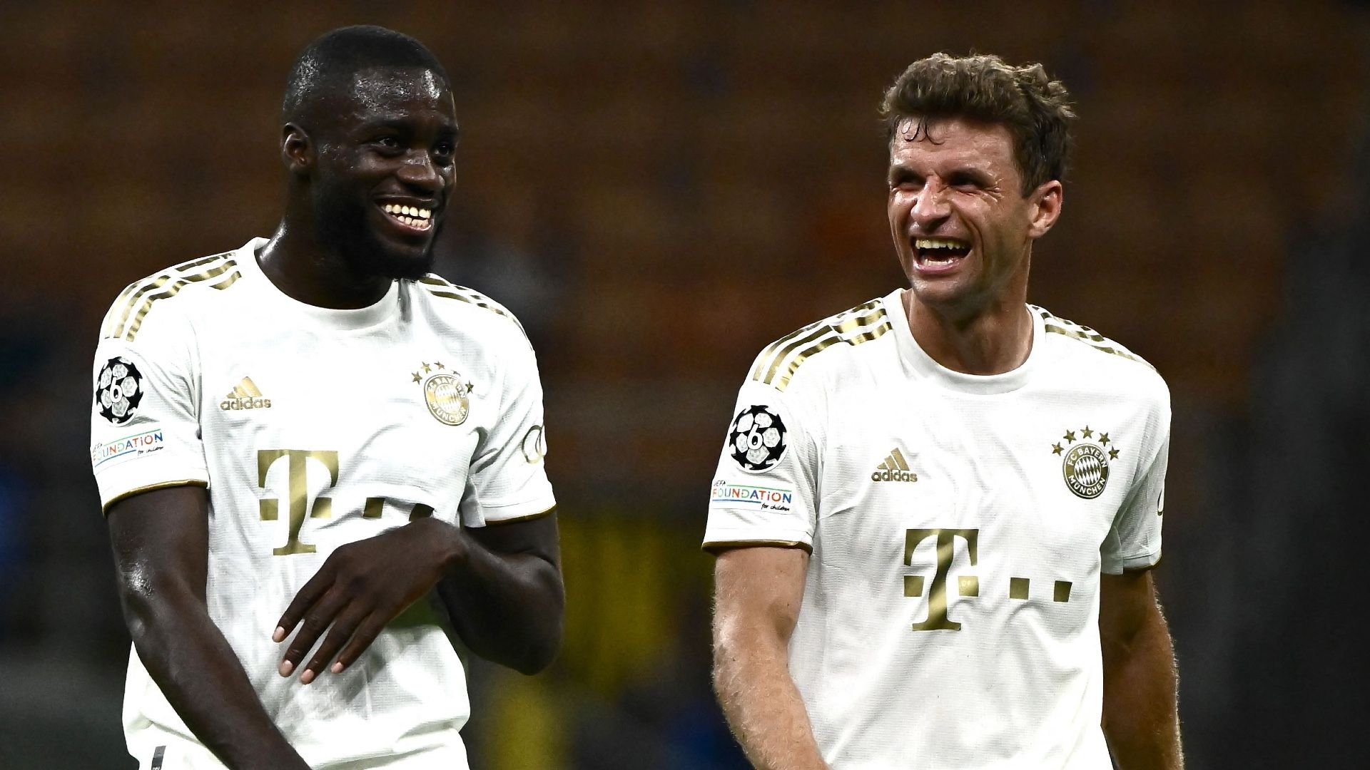 Dayot Upamecano Thomas Muller Bayern 2022