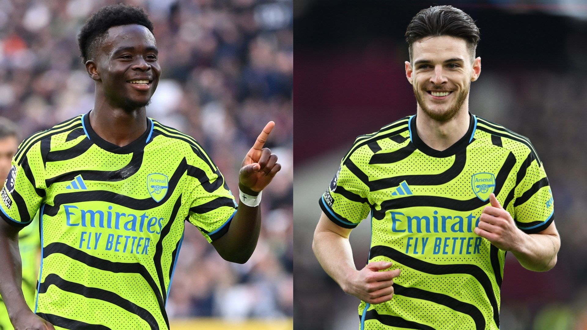 Bukayo Saka Declan Rice Arsenal 2023-24