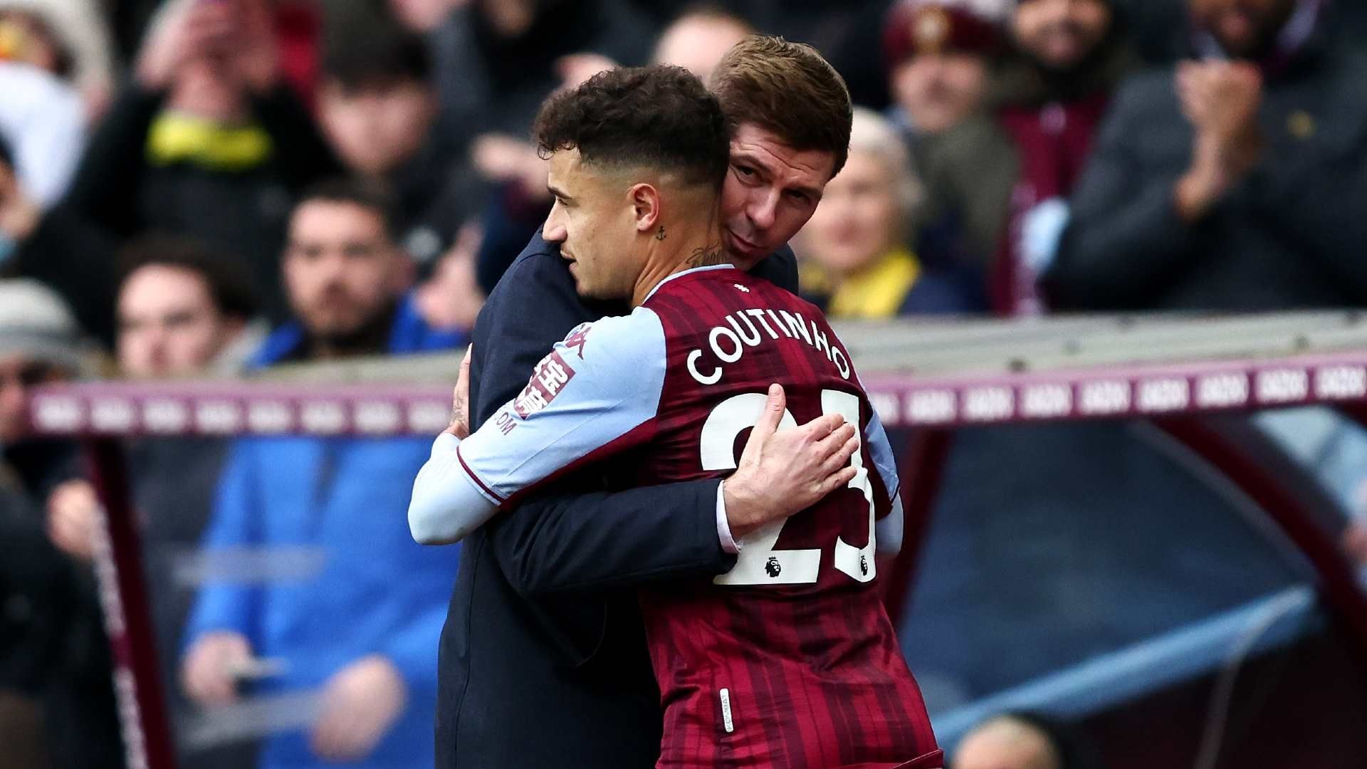 20220305 Philippe Coutinho Steven Gerrard