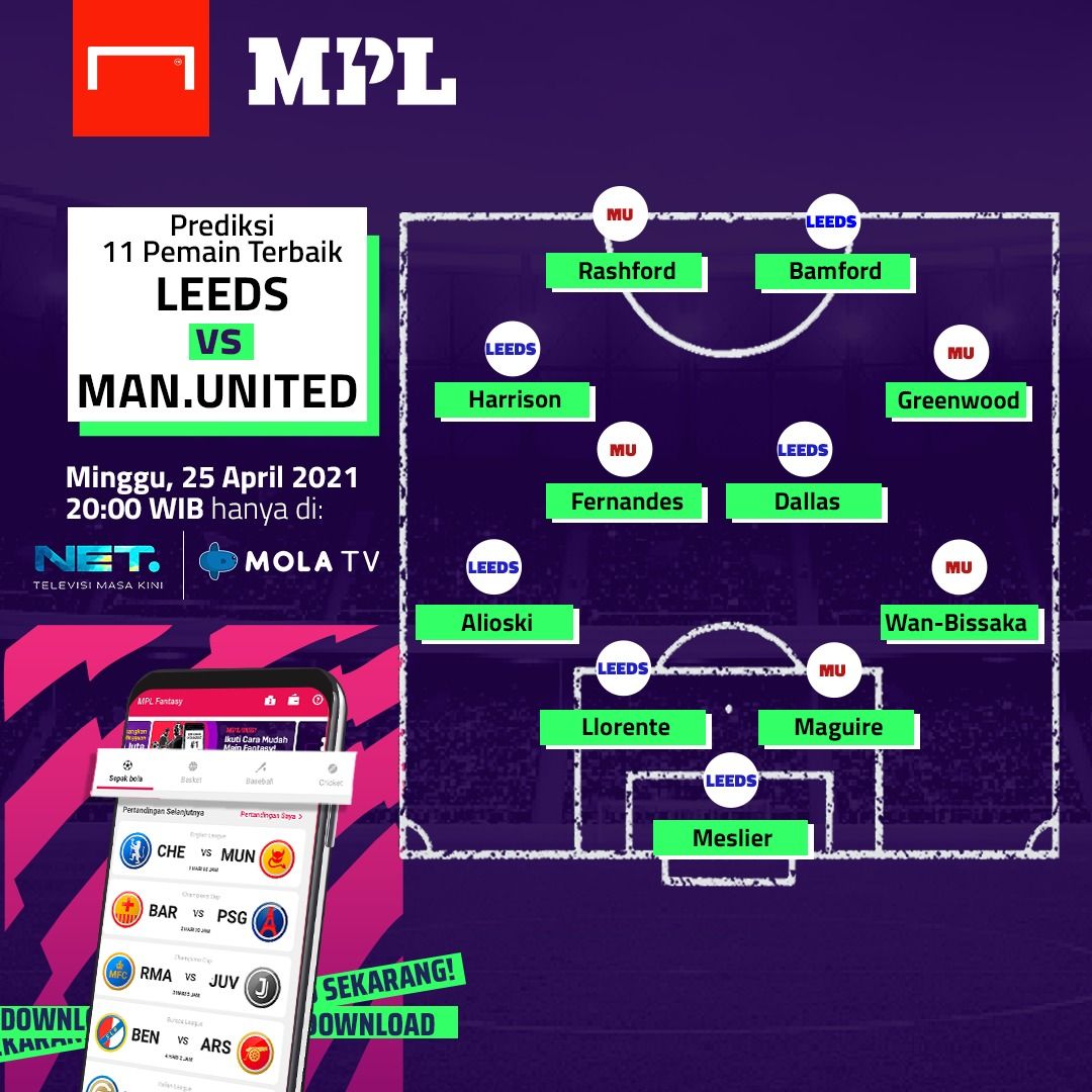 MPL Fantasy -  Leeds vs Man United