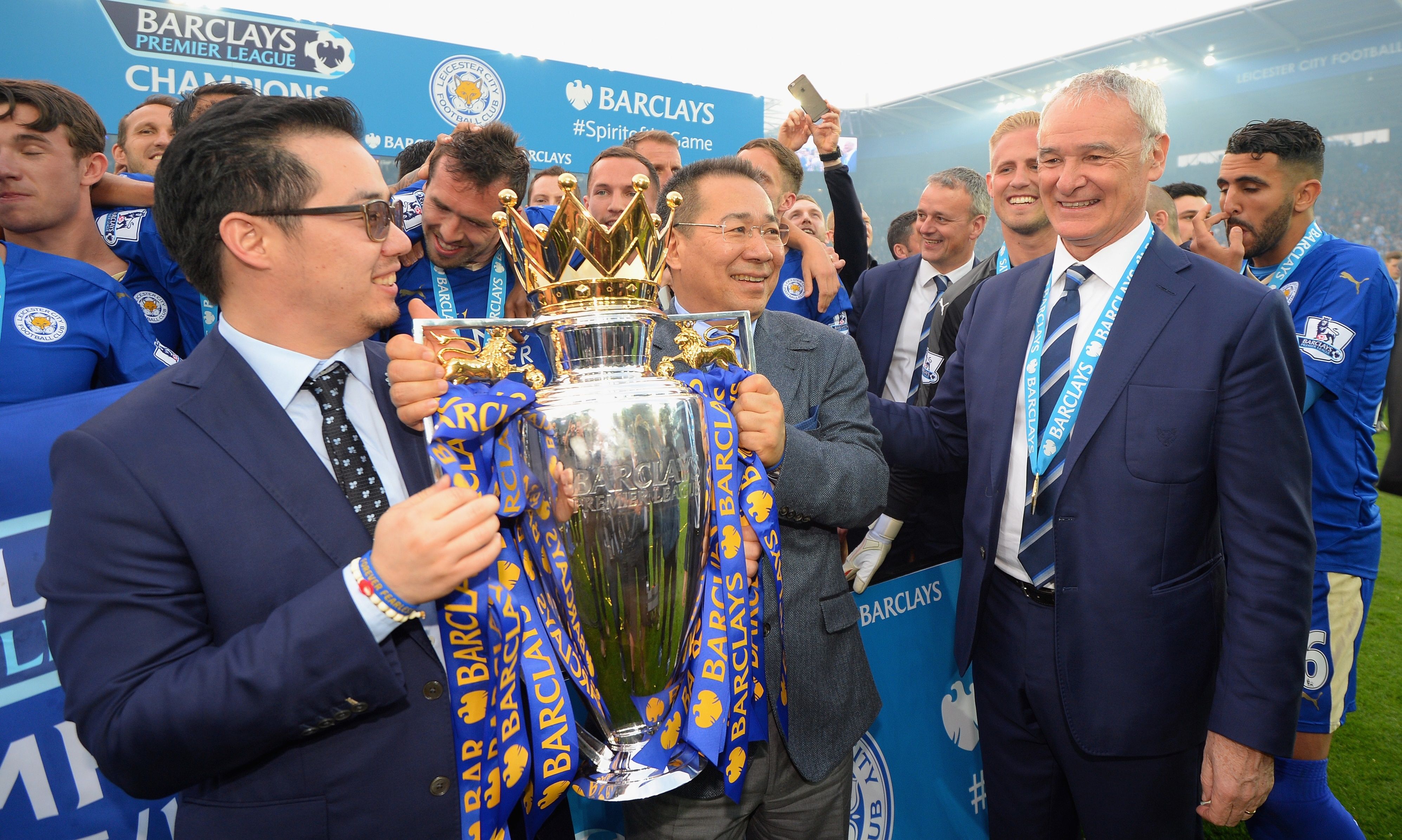 Aiyawatt Srivaddhanaprabha, Vichai Srivaddhanaprabha, Claudio Ranieri