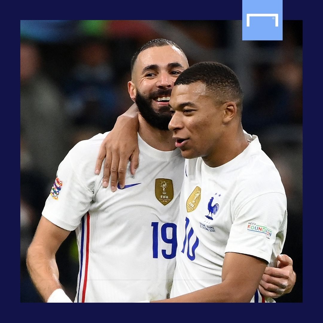 Karim Benzema Kylian Mbappe France Nations League 2021 GFX
