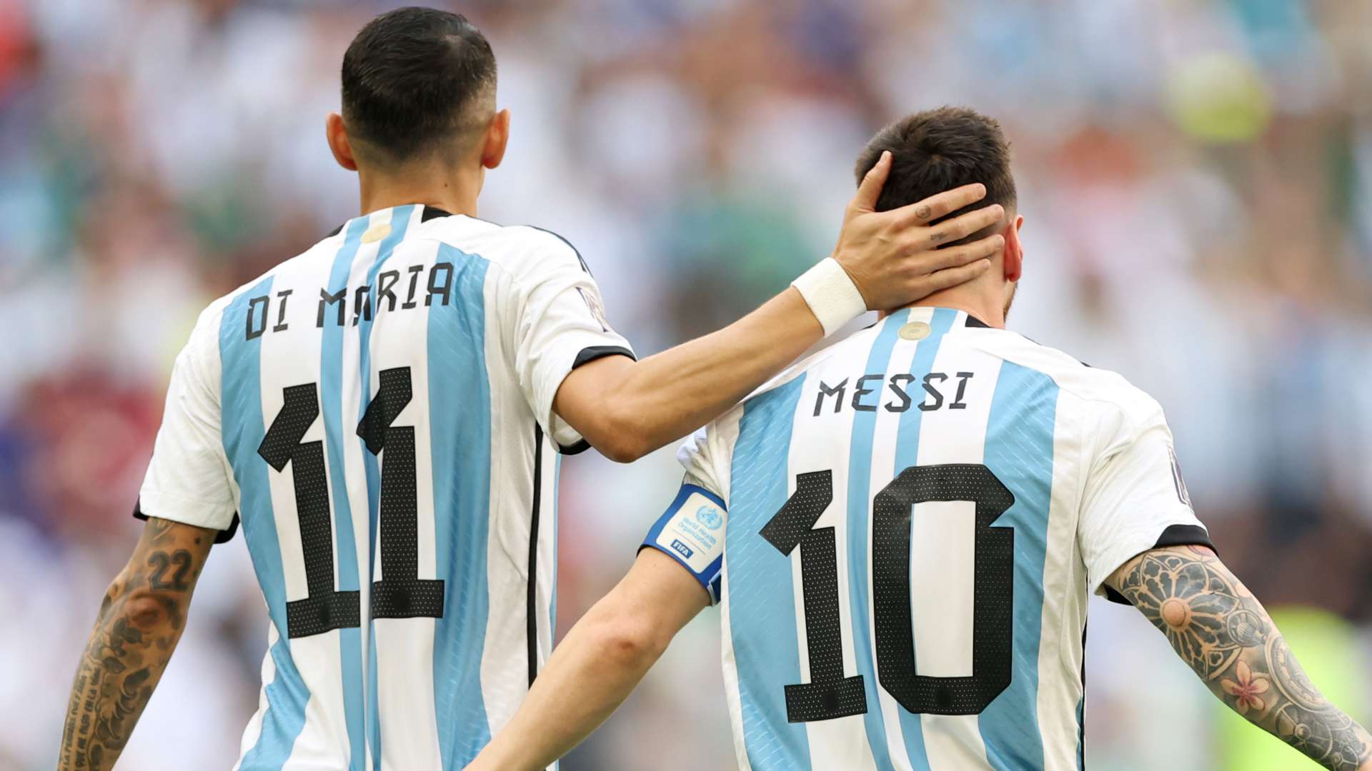 Angel Di Maria Lionel Messi Argentina 2022 World Cup