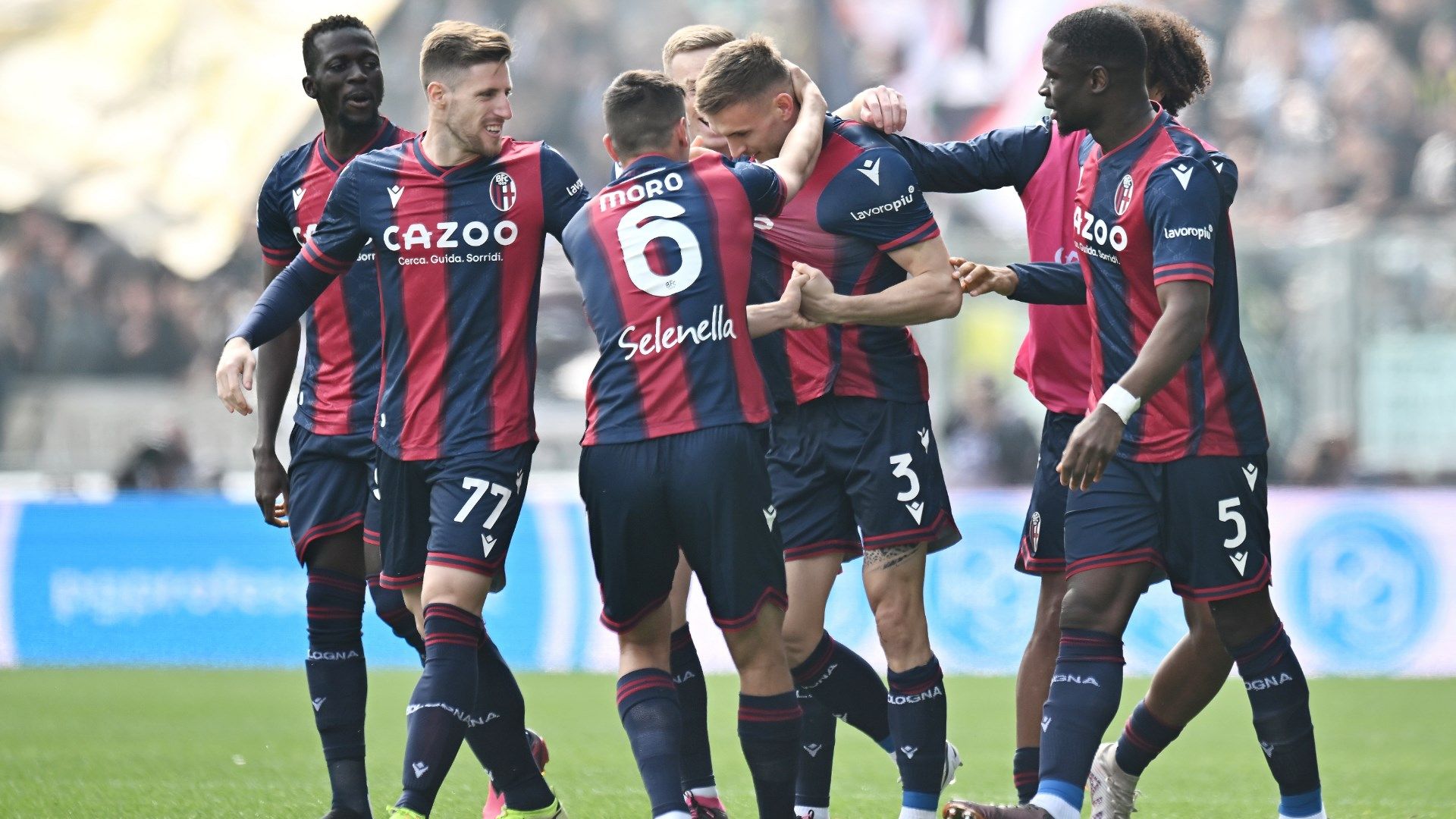 Bologna Udinese Celebrate