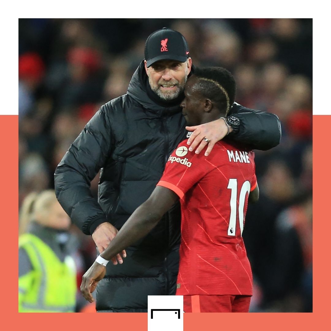 Sadio Mane Jurgen Klopp Liverpool 2021-22 GFX