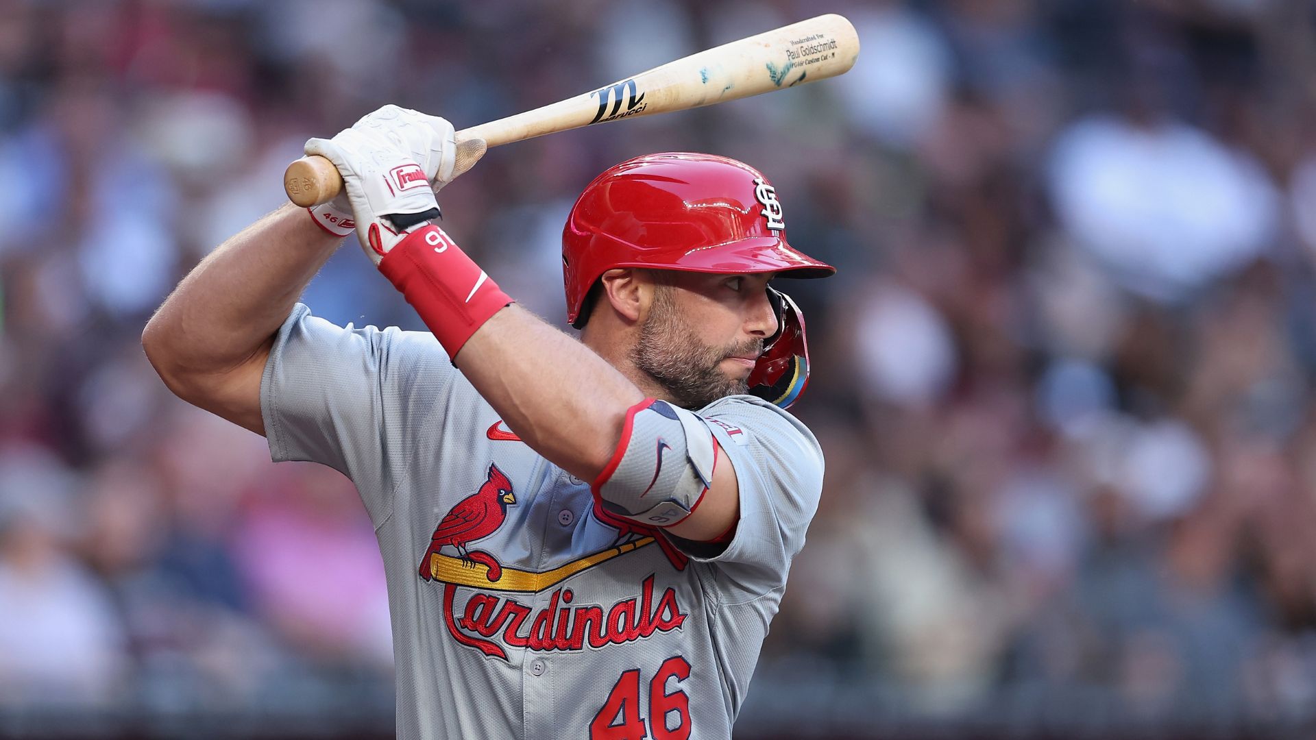 Paul Goldschmidt #46 of the St. Louis Cardinals