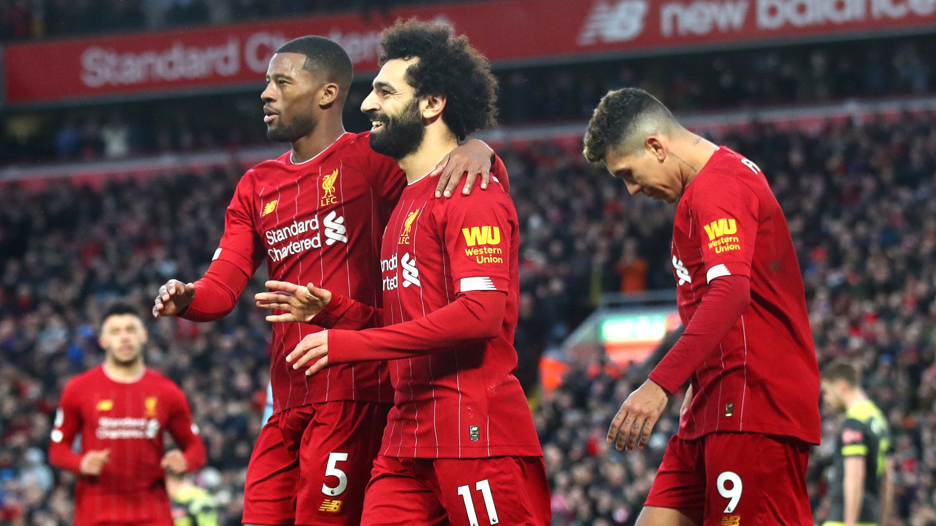 Gini Wijnaldum Mohamed Salah Roberto Firmino