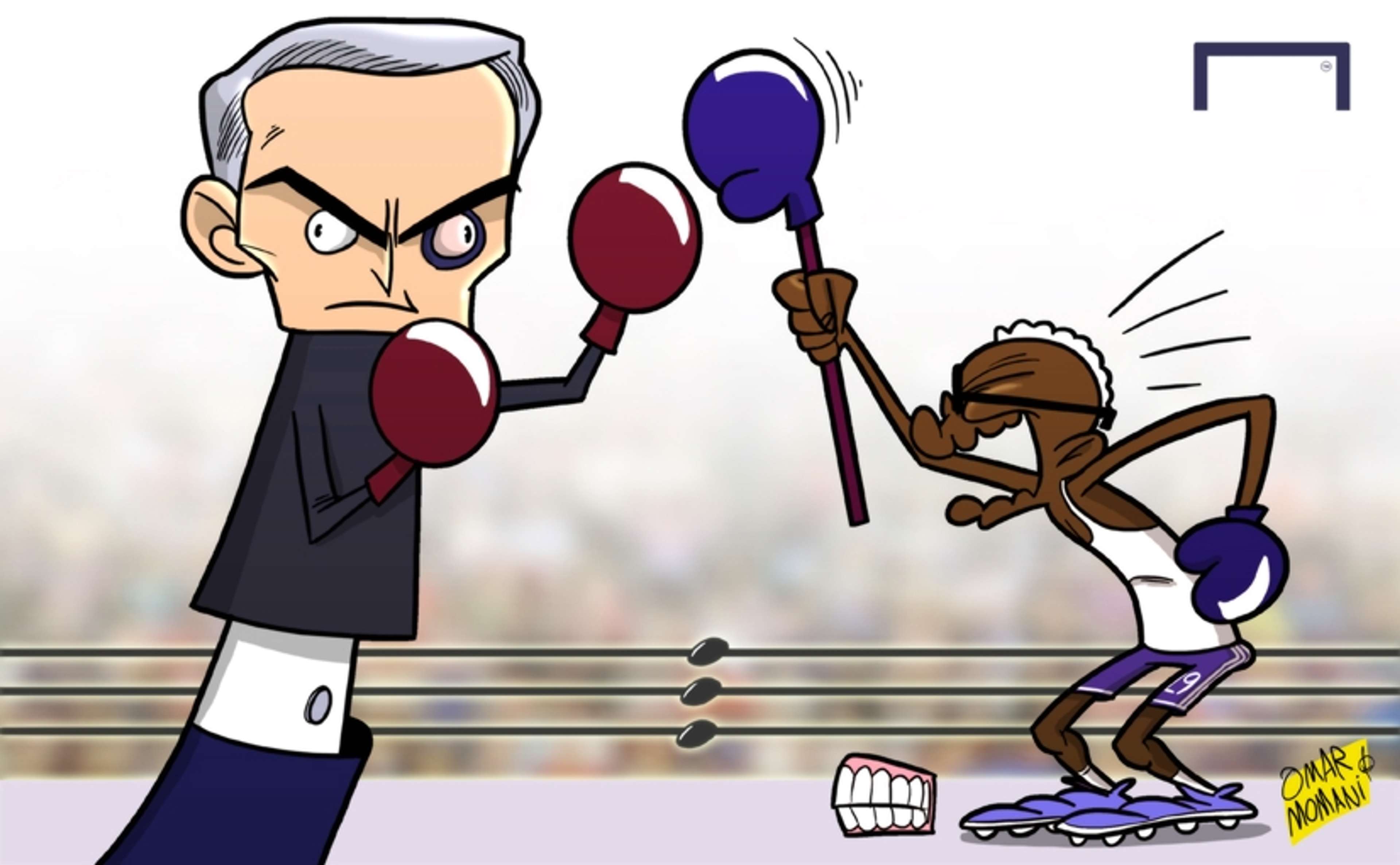 Cartoon Mourinho vs Eto'o
