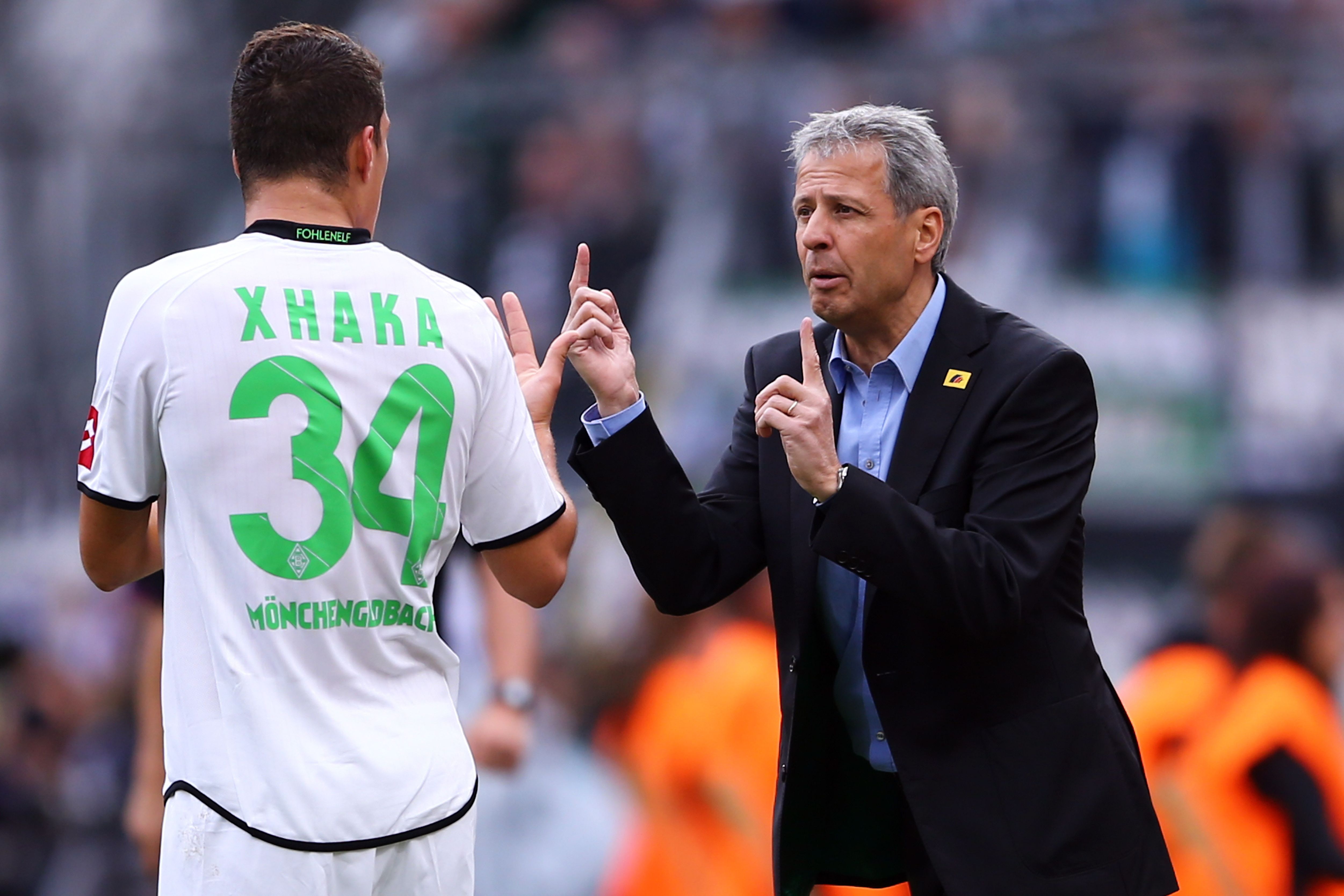 Lucien Favre Granit Xhaka Borussia Monchengladbach