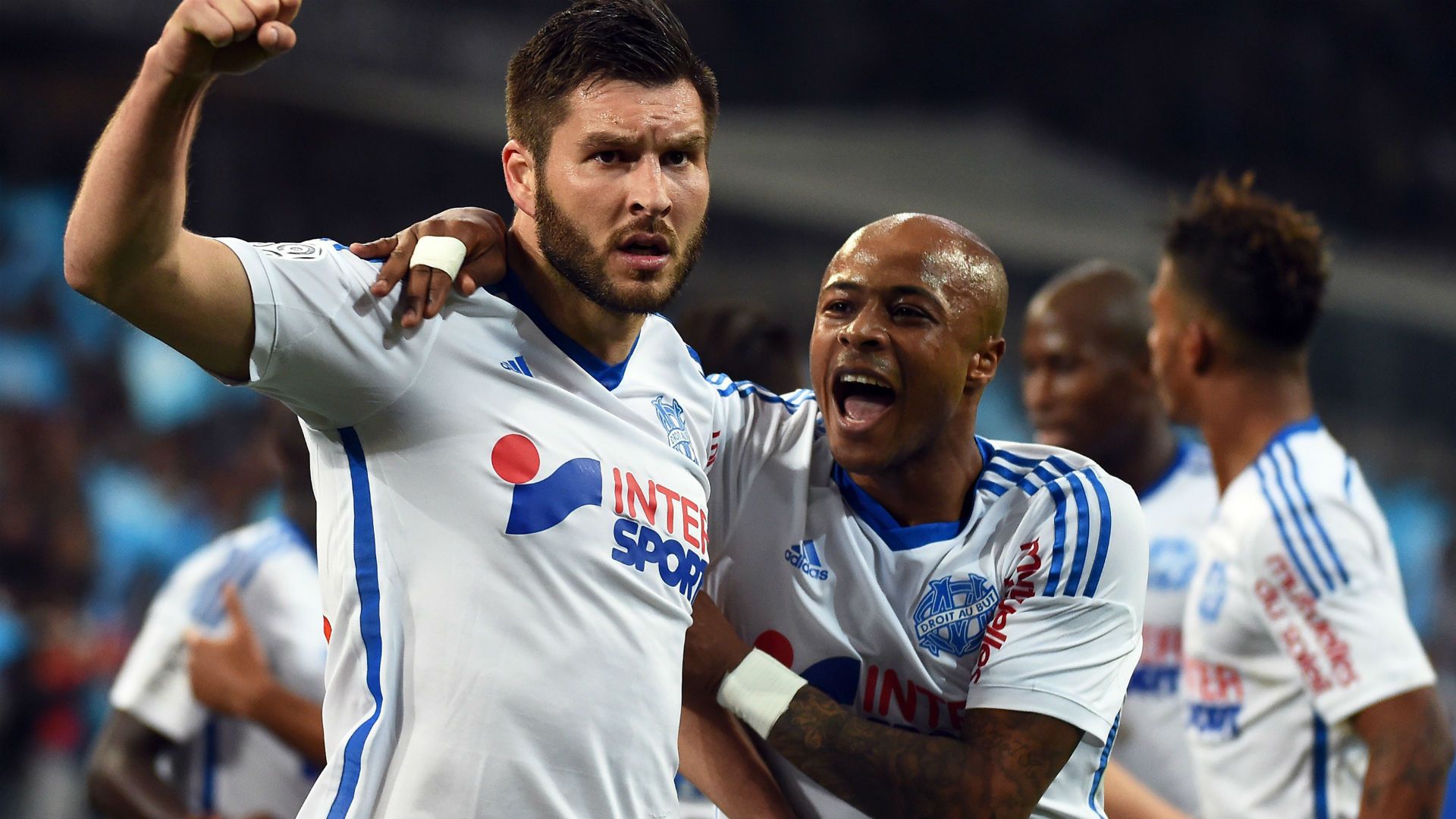 Andre-Pierre Gignac Andre Ayew Marseille Paris SG Ligue 1 05042015