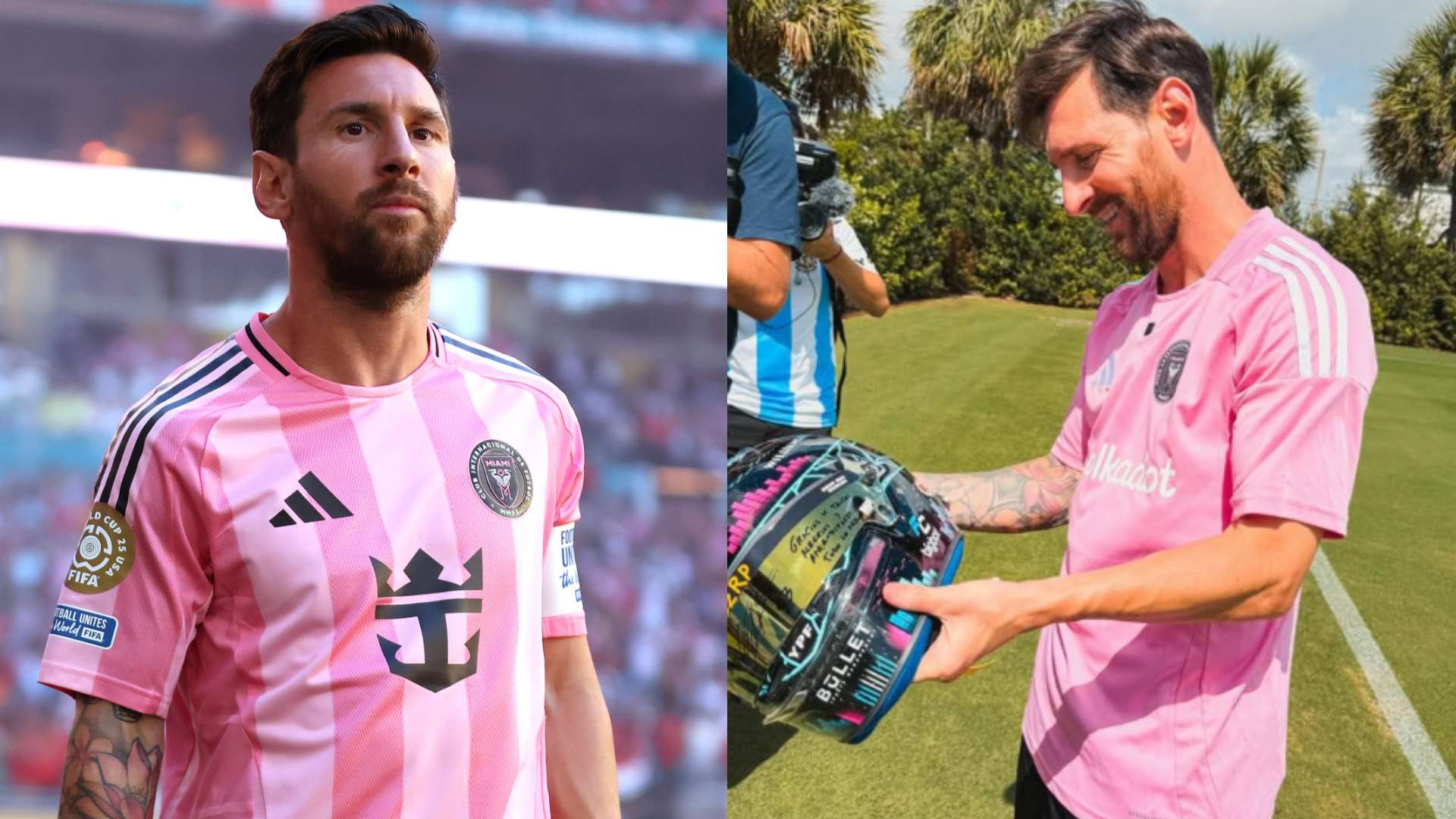 Lionel Messi Franco Colapinto gift 2025