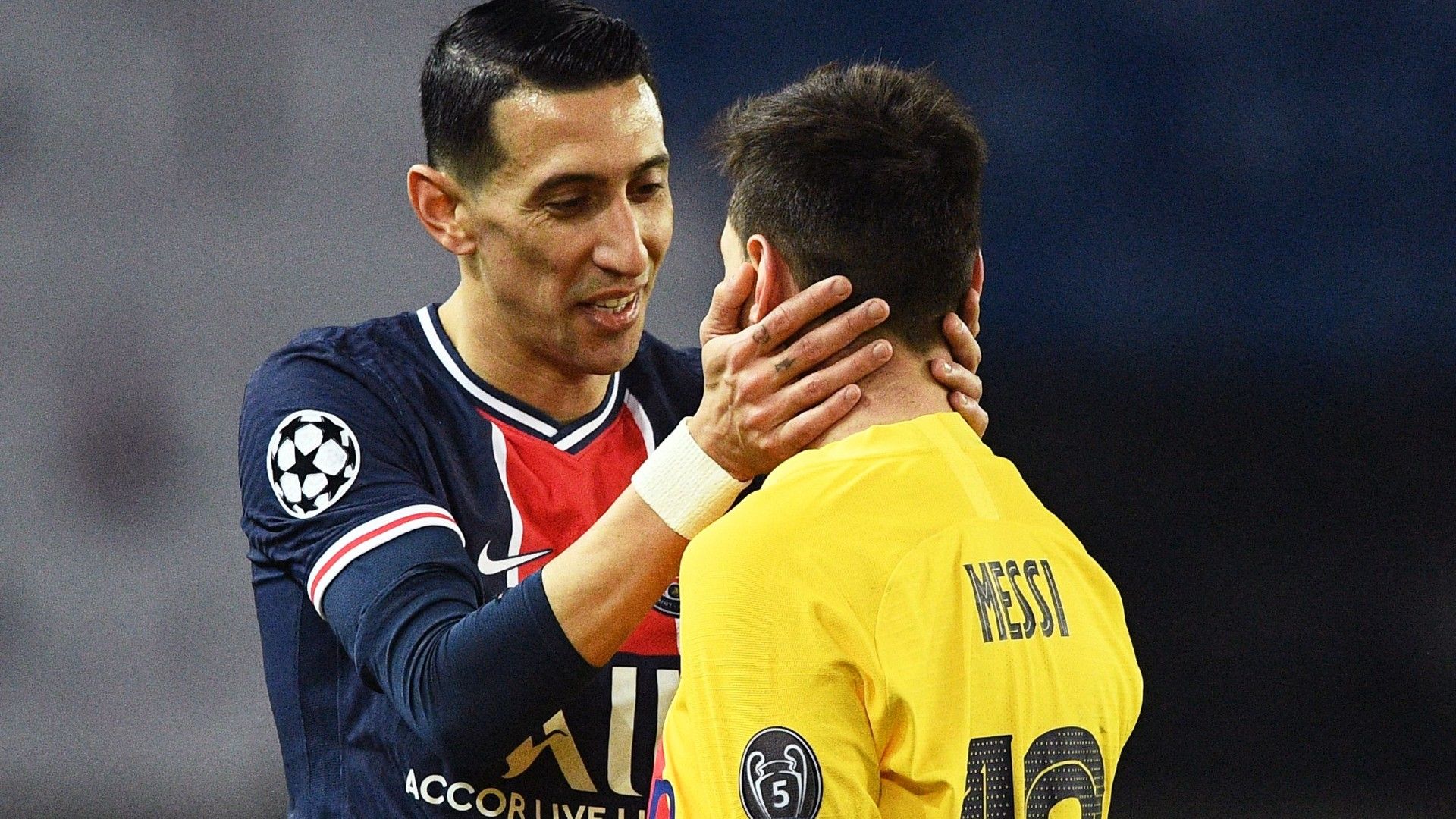 Di María Messi PSG Barcelona Champions League 14 04 2021