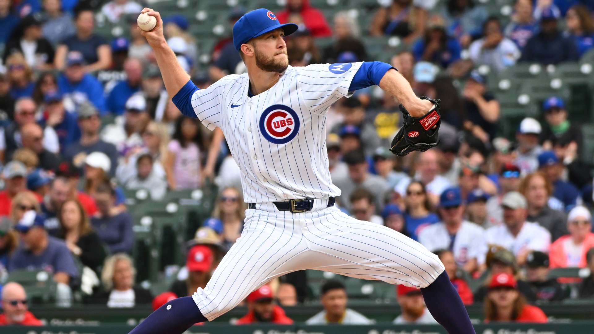 Caleb Kilian #45 of the Chicago Cubs