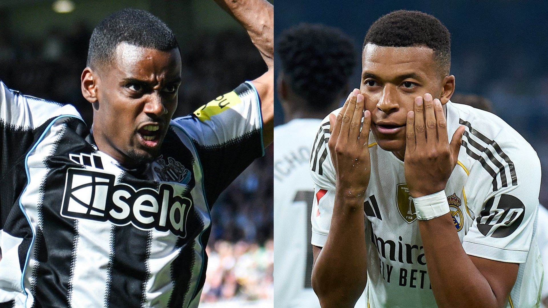 Alexander Isak Kylian Mbappe GFX