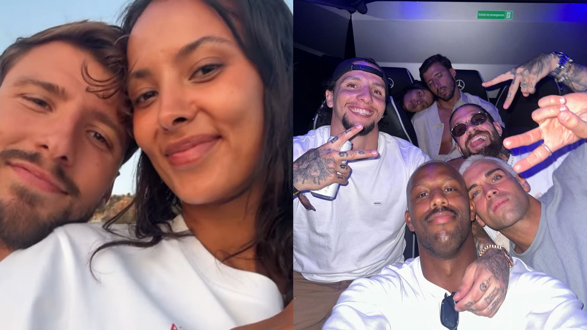 Ruben Dias Maya Jama holiday work play 2025