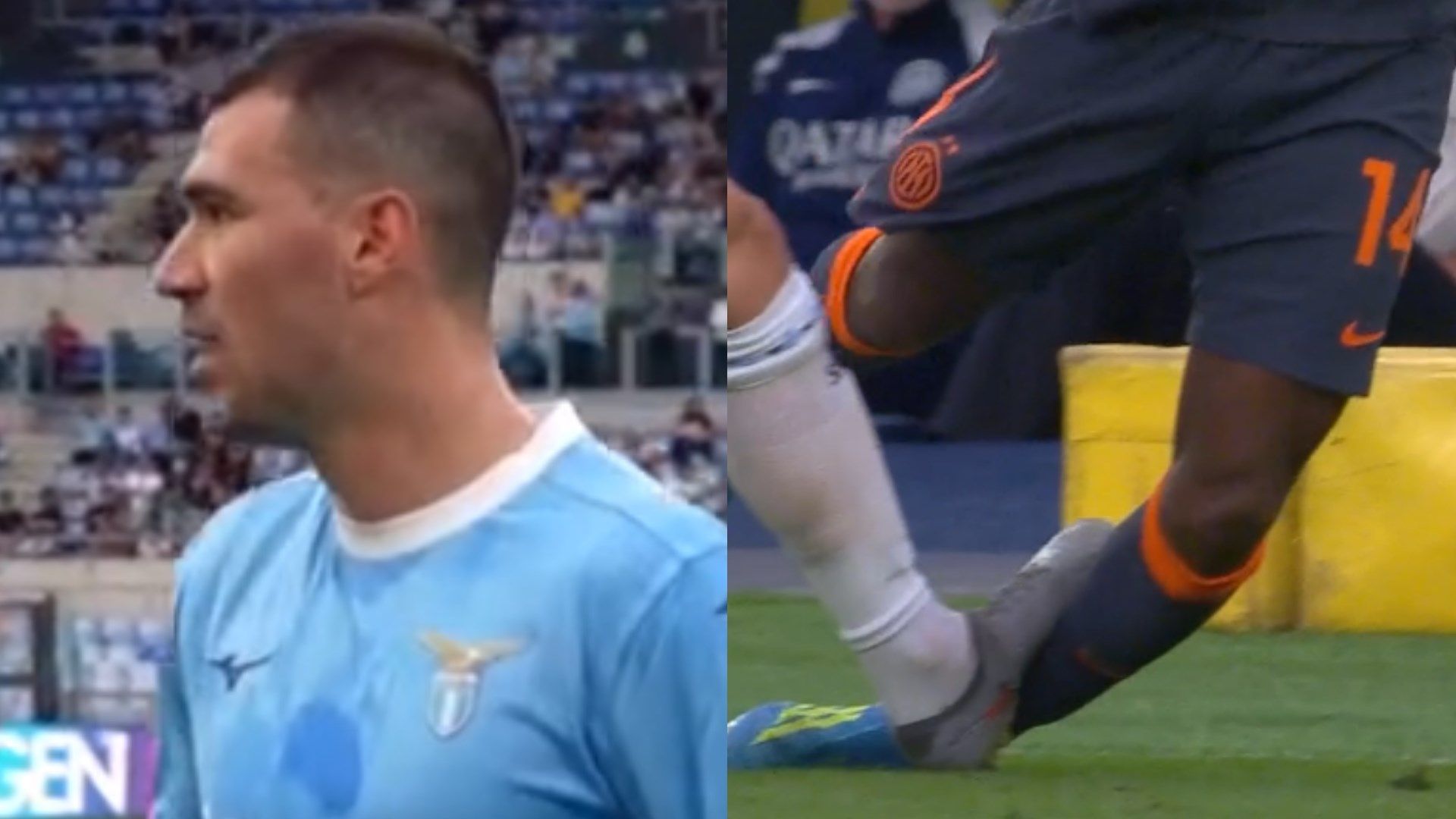 Romagnol red card Lazio Inter 09052026