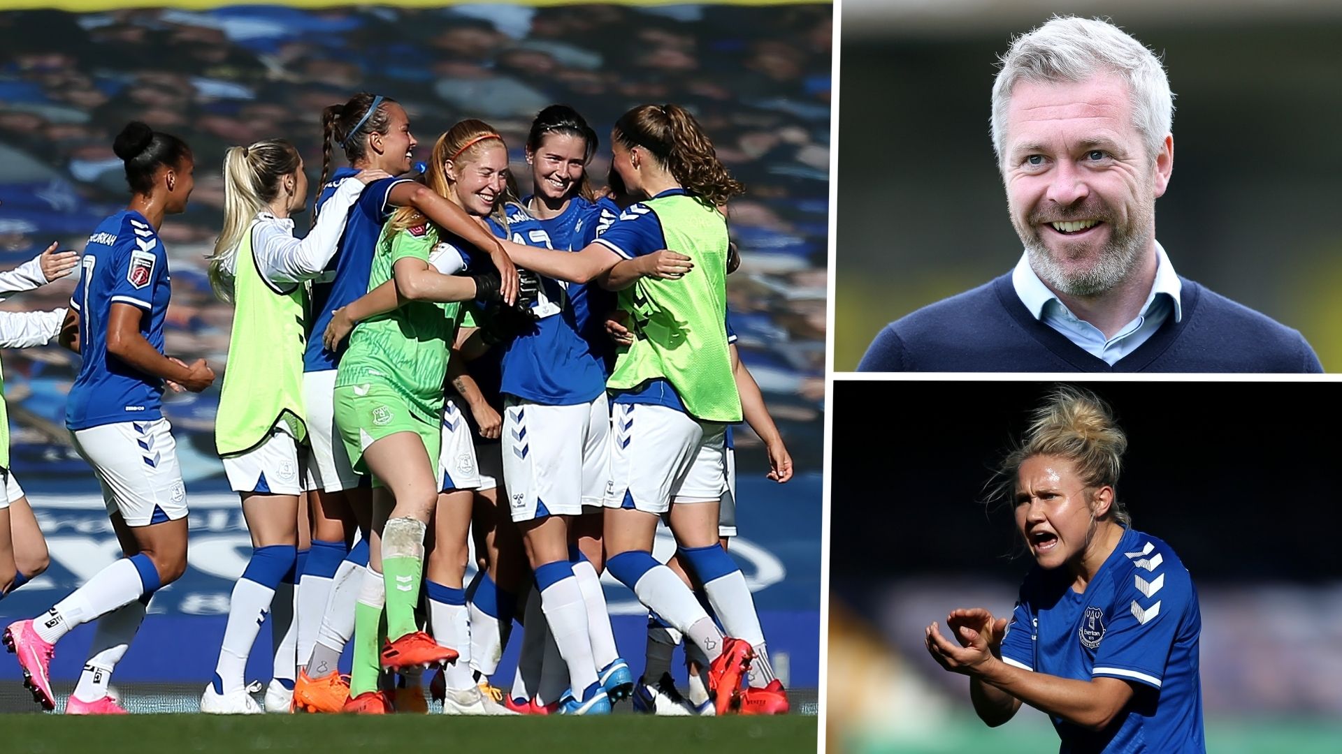 Everton Women Willie Kirk Izzy Christiansen composite 2020