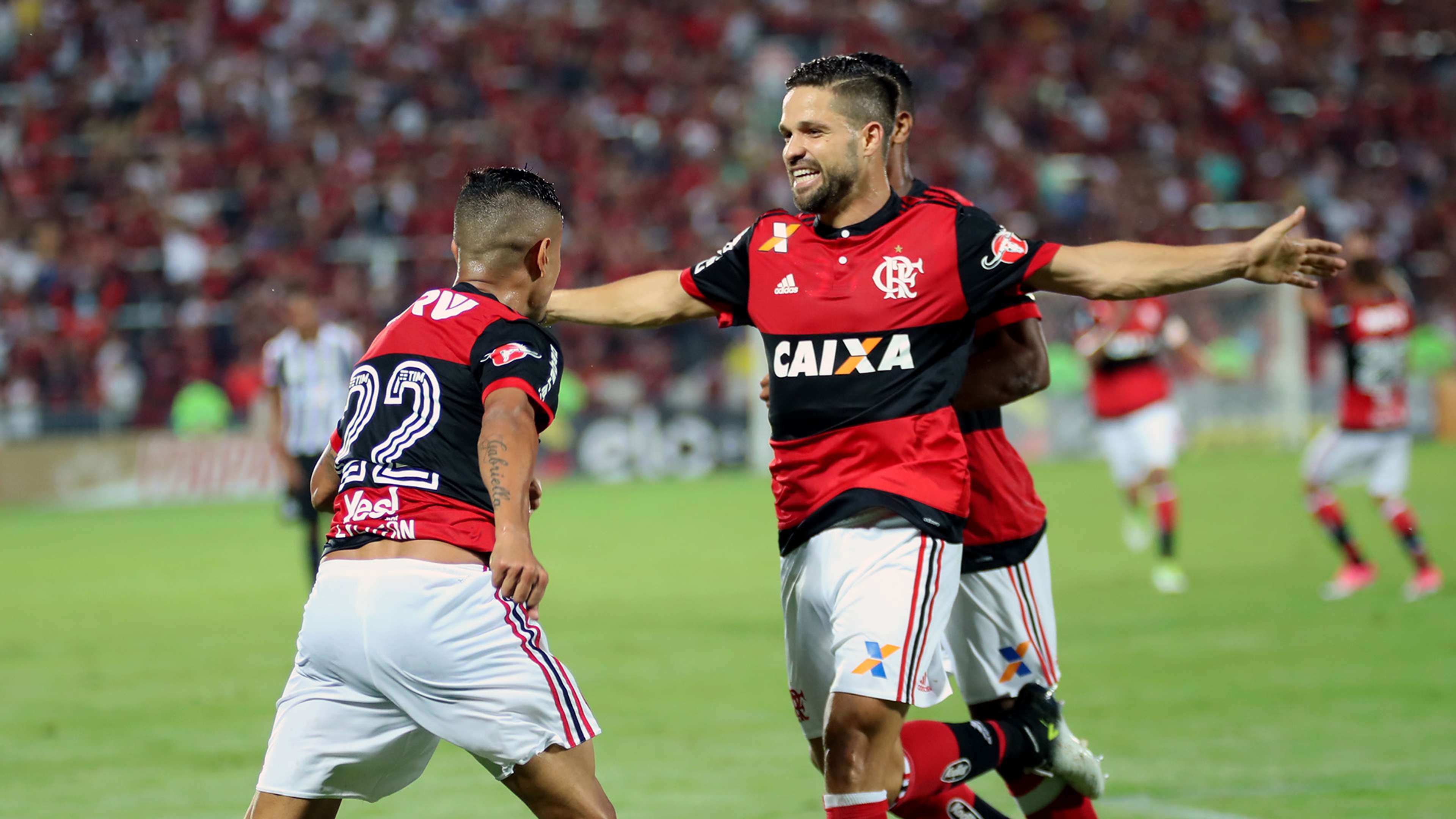 Everton Diego Flamengo Santos Copa do Brasil 28062017