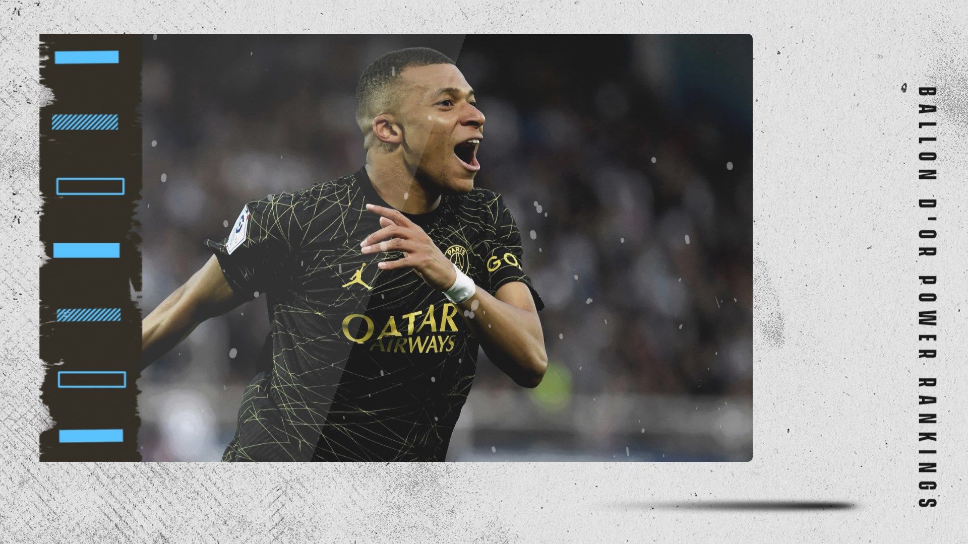 Kylian Mbappe Ballon d'Or Rankings GFX