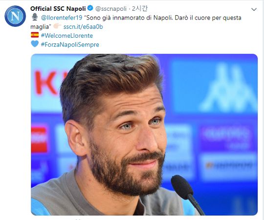 요렌테 나폴리 트위터