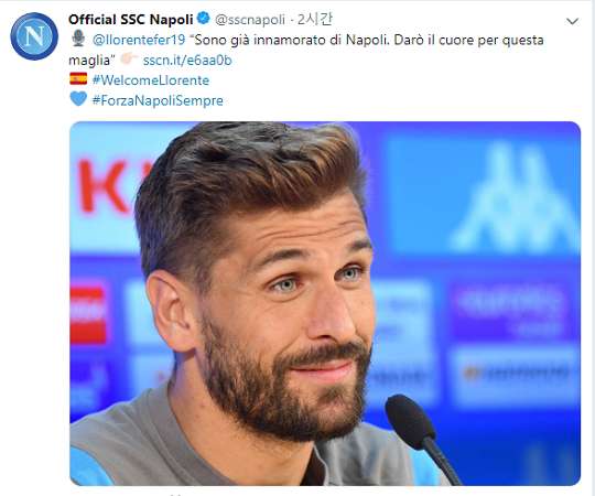 요렌테 나폴리 트위터