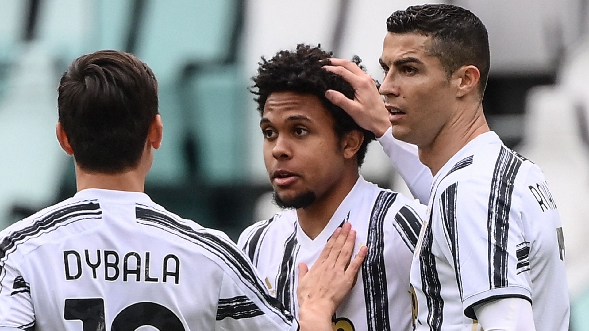 Weston McKennie Cristiano Ronaldo Juventus vs Genoa Serie A 2020-21