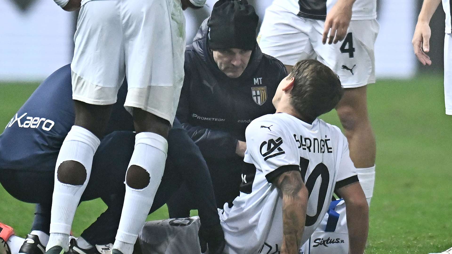 Bernabè Parma Bologna infortunato