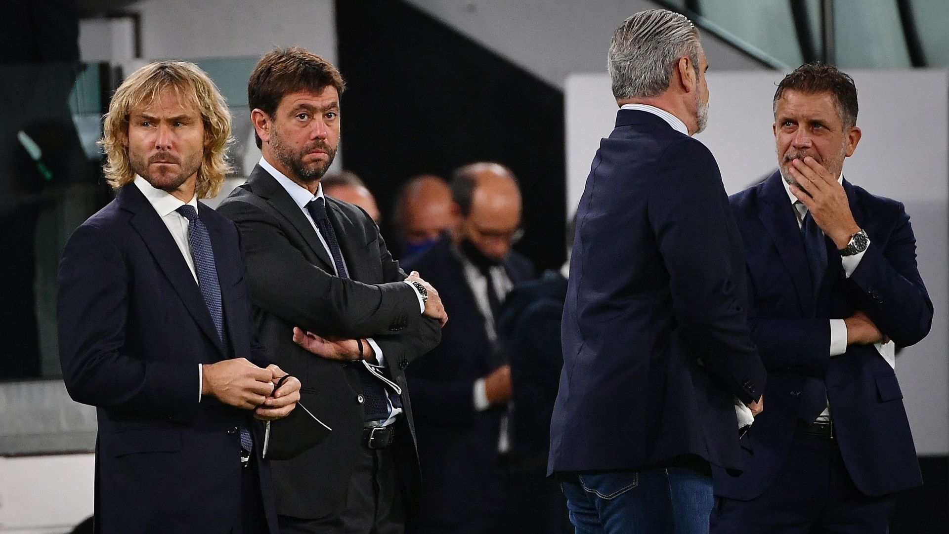 Nedved Agnelli Arrivabene Cherubini Juventus