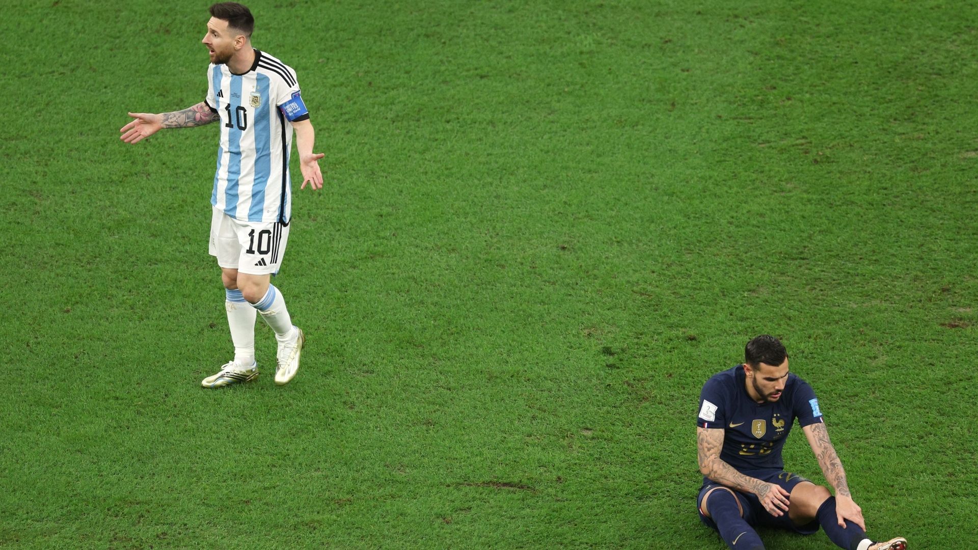 Messi Theo Hernández Argentina Francia Mundial 2022