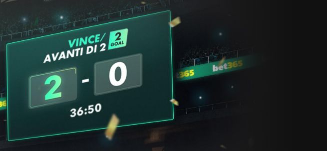 bet365 vince avanti di due