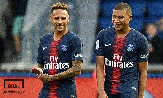 PSG 공격수 네이마르(좌)와 음바페(우). 사진=게티이미지