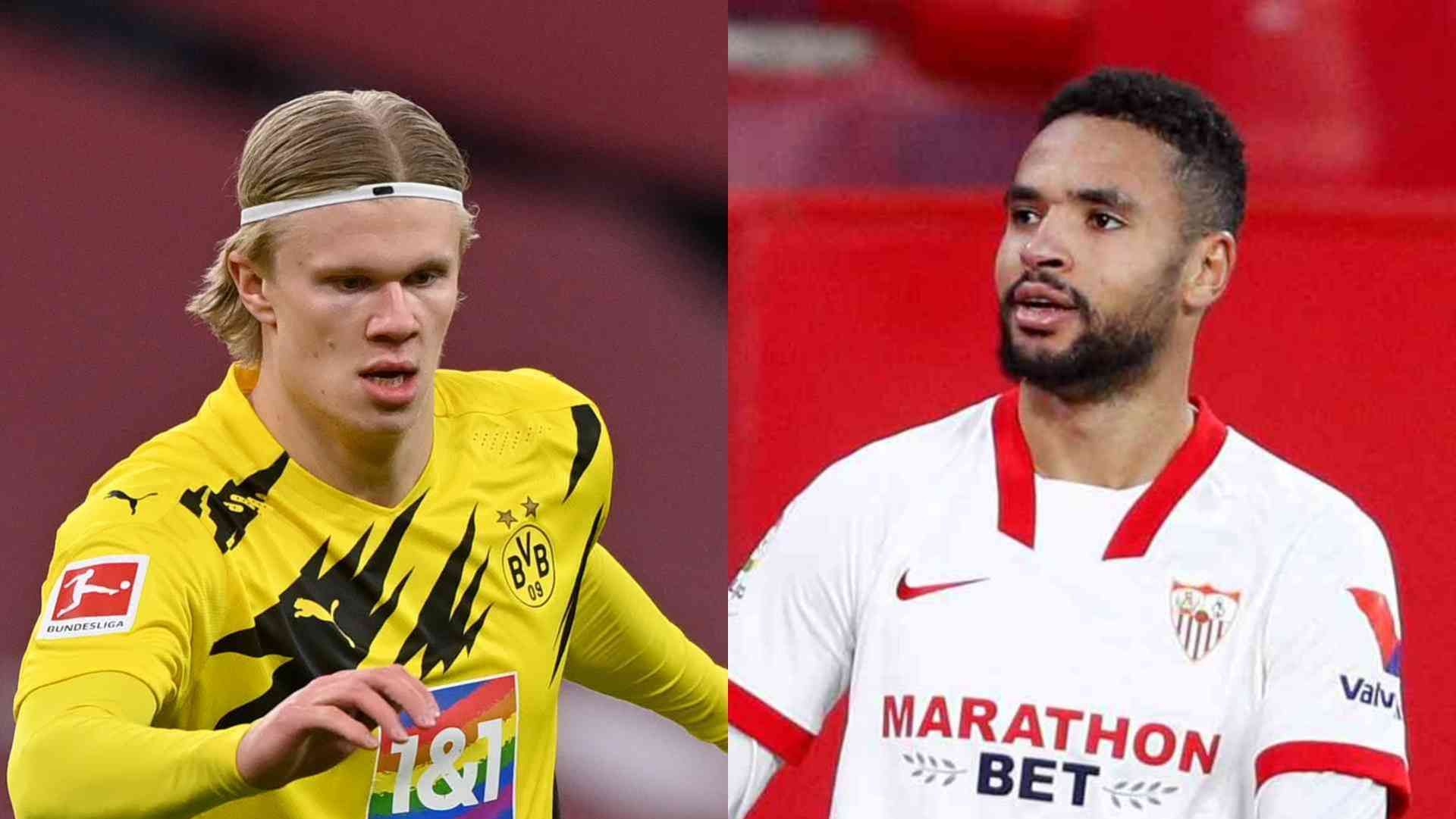 Erling Haaland Dortmund Yousseff En-Nesyri Sevilla 2020-21