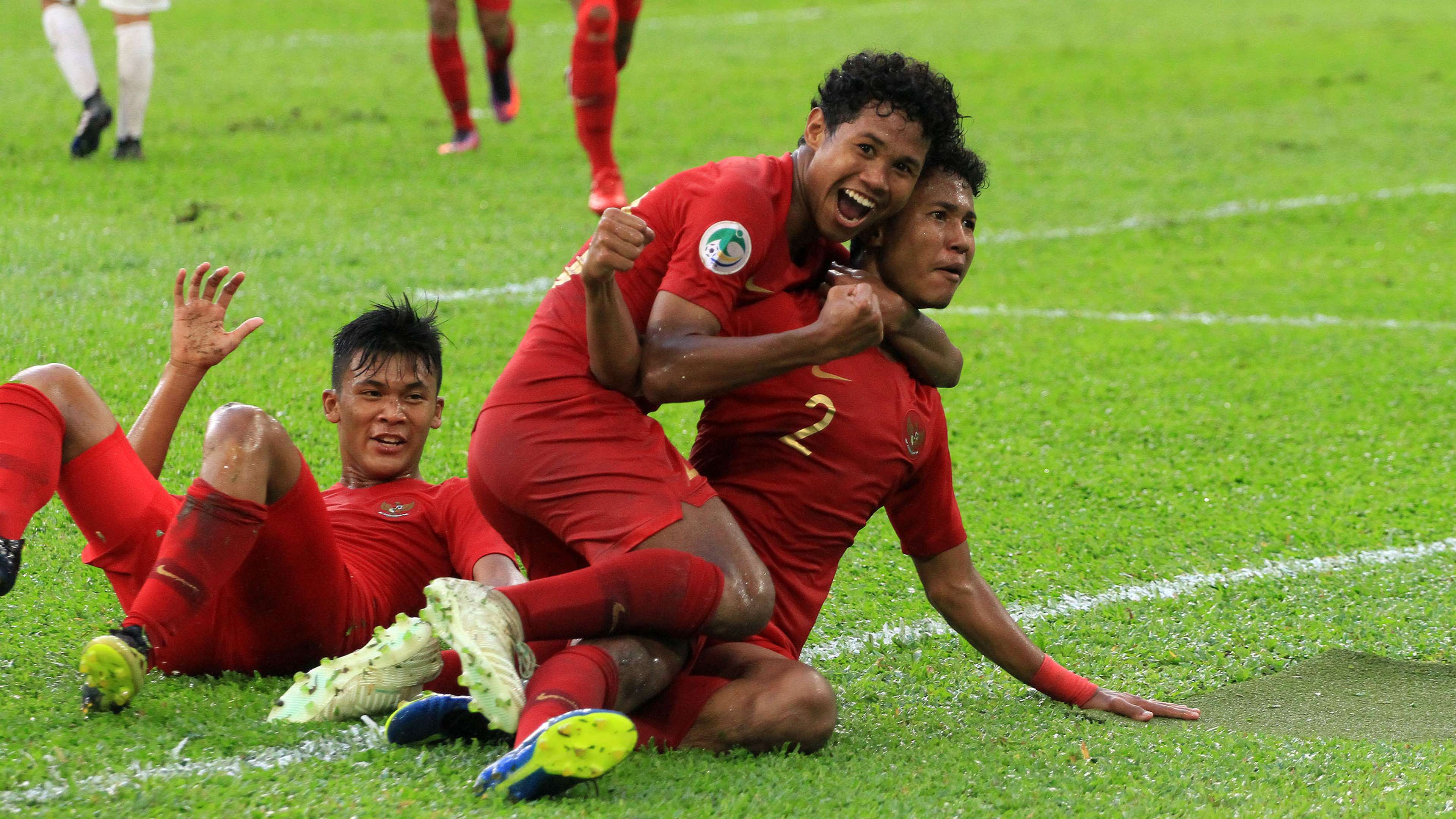 Selebrasi Indonesia U-16 Bagas Bagus