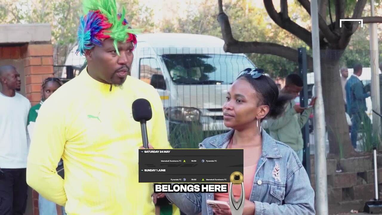 Mamelodi Sundowns fan on CCL video