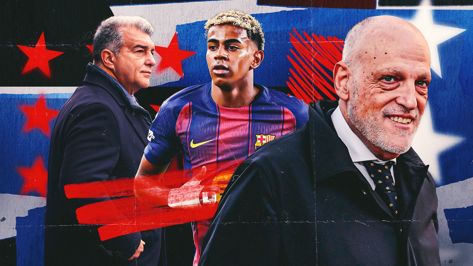 Javier Tebas, Joan Laporta, Lamine Yamal