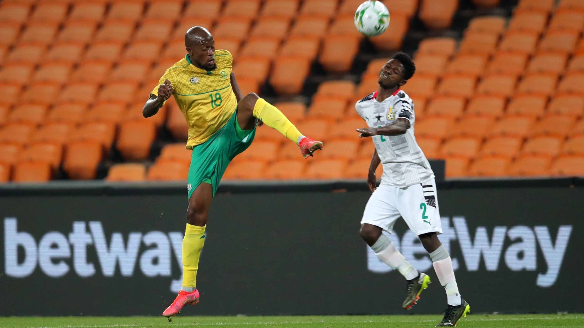 Benson Anang of Ghana, South Africa's Sifiso Hlanti