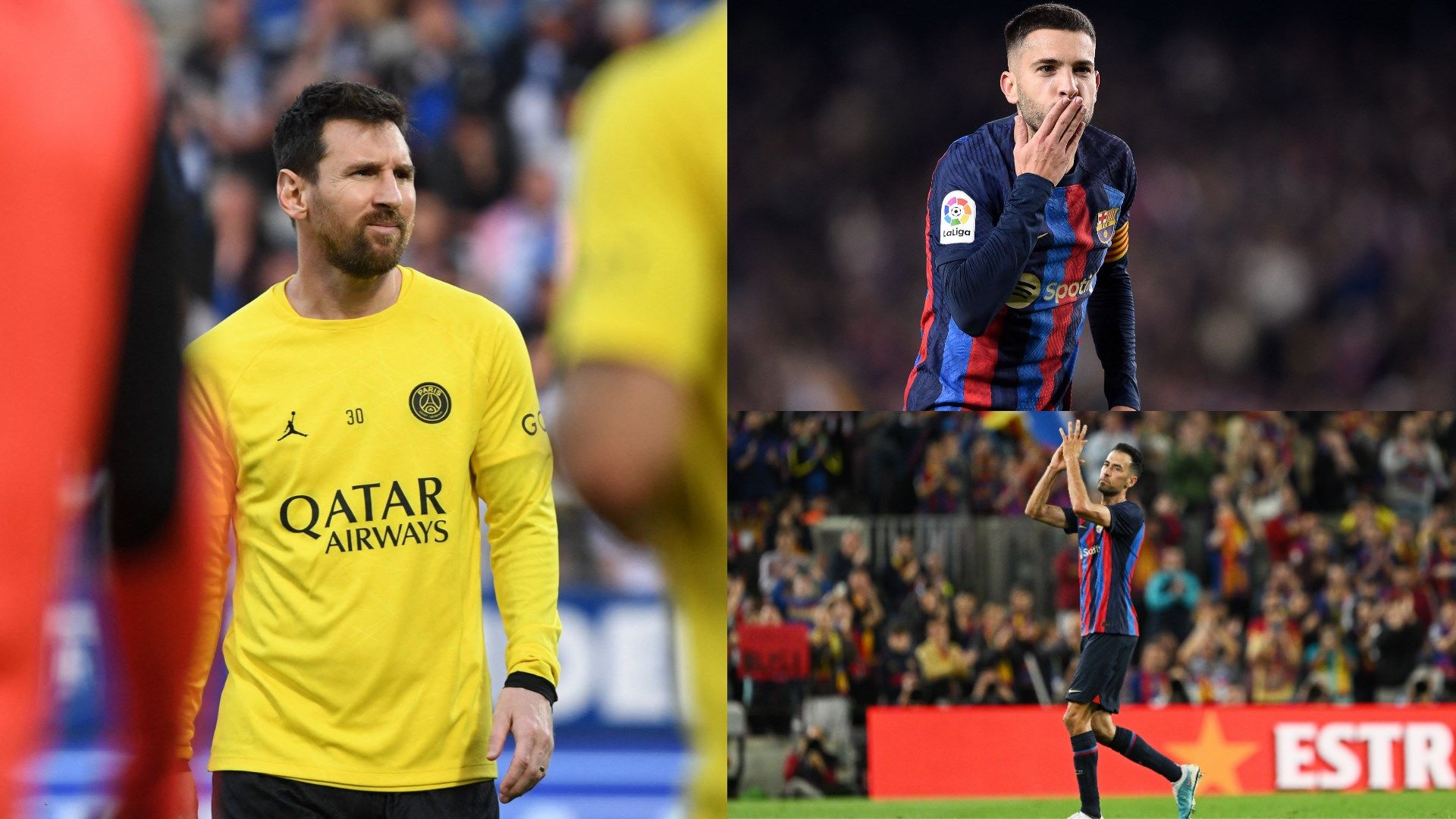 Lionel Messi, Jordi Alba, Sergio Busquets GFX