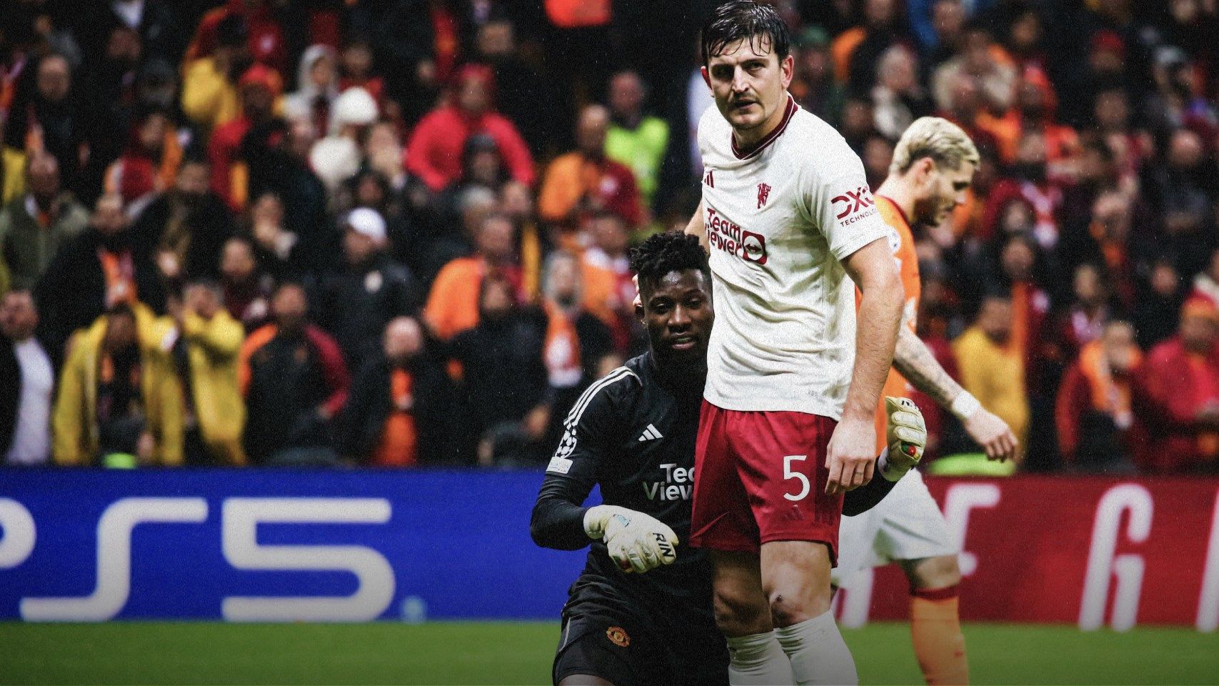 Andre Onana Harry Maguire Man Utd Galatasaray 2023 HIC 2:1