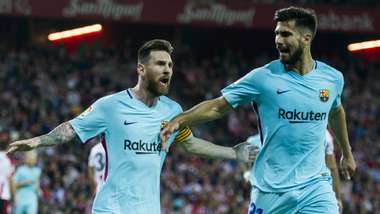 Lionel Messi Andre Gomes Athletic Bilbao Barcelona LaLiga
