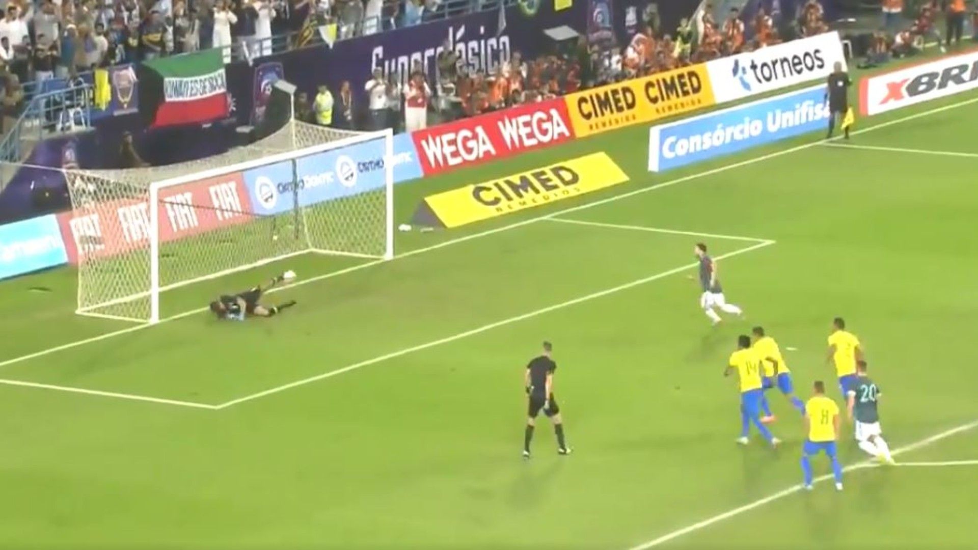 Messi Argentina Brasil Amistoso Captura TV