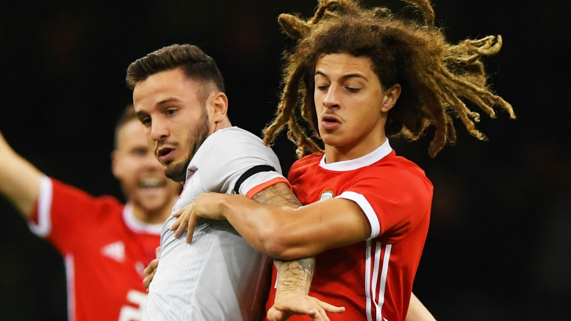 Saul Niguez Ethan Ampadu Spain Wales 2018