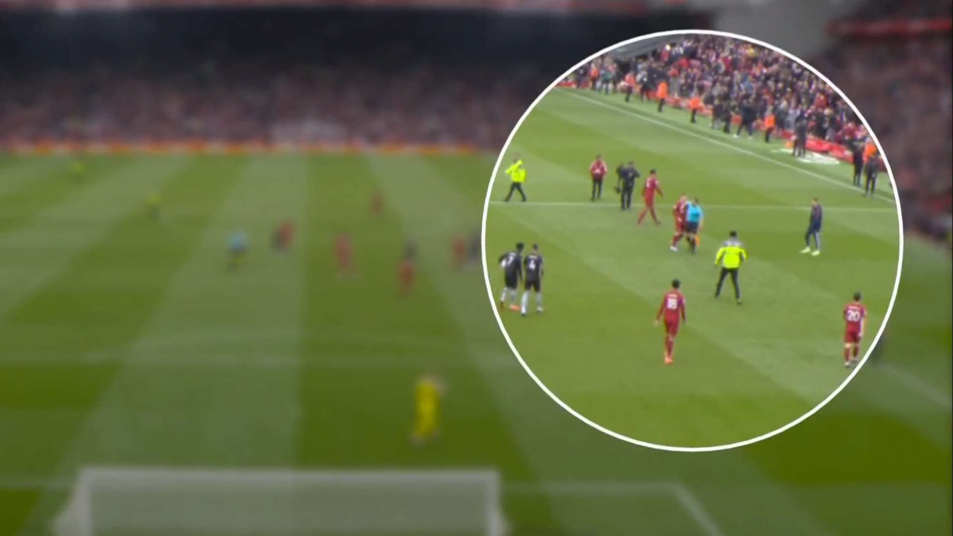 Andrew Robertson linesman Constantine Hatzidakis Liverpool Arsenal 2022-23