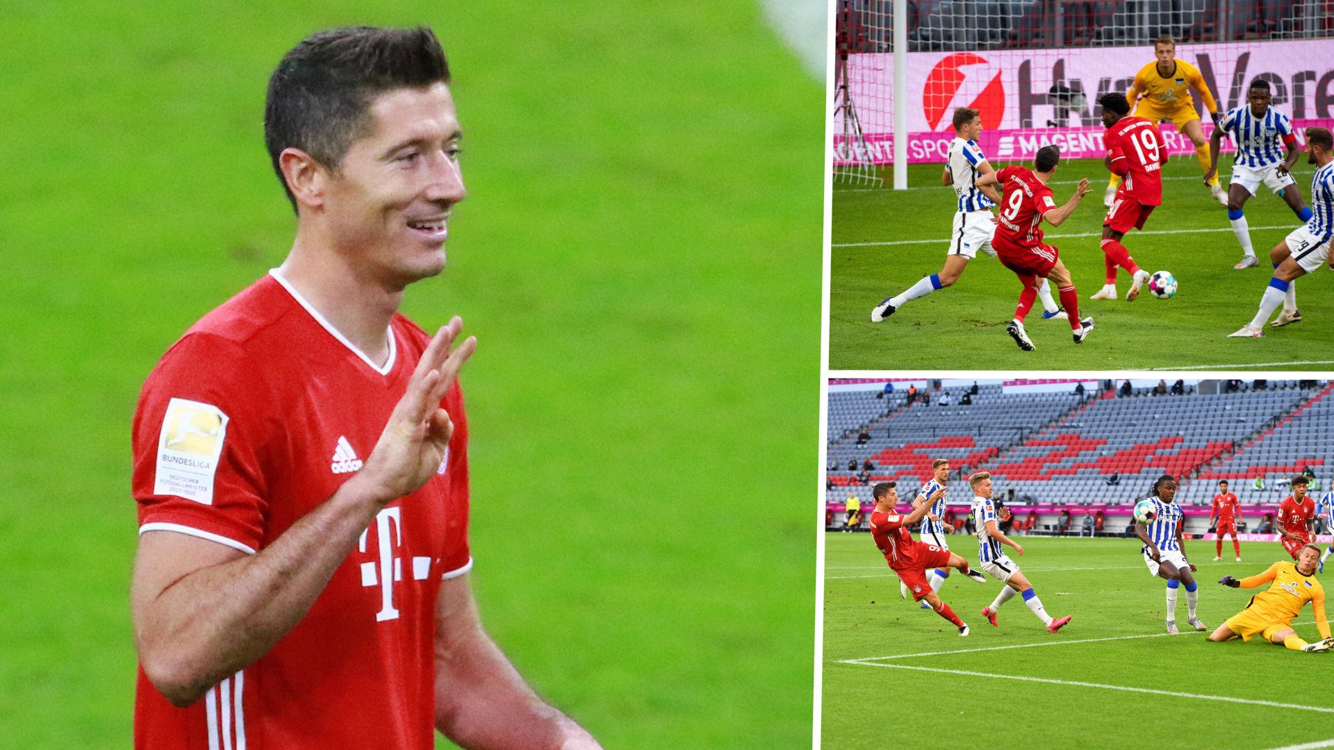 ONLY GERMANY Robert Lewandowski Bayern Munchen Hertha BSC 2020