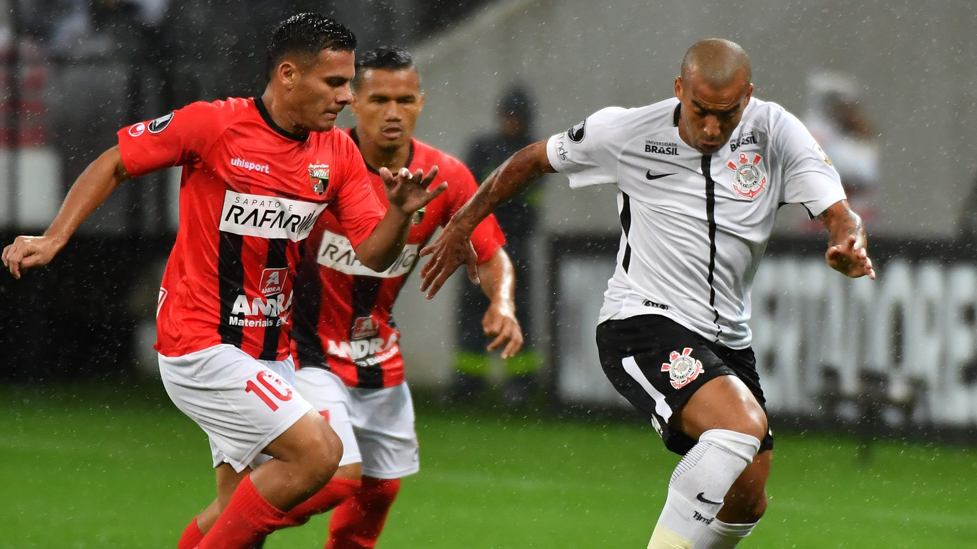 Emerson Sheik Pedro Ramirez Corinthians Deportivo Lara 14032018 Copa Libertadores