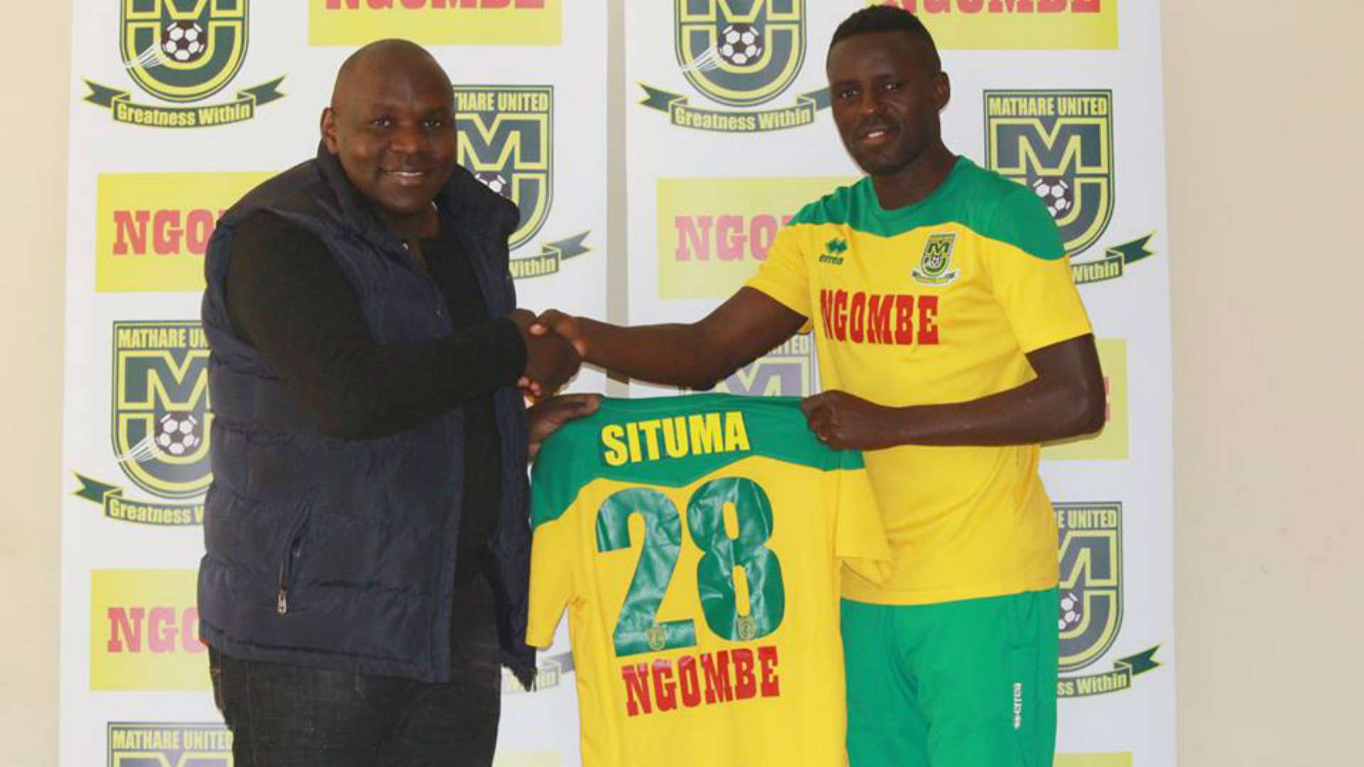 James Situma signs for Mathare United.
