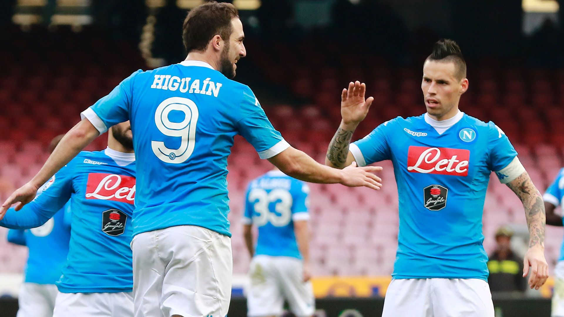 Hamsik Higuain Napoli Empoli Serie A