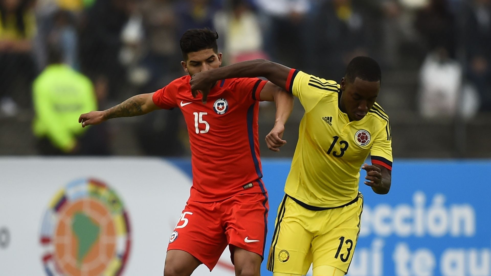 2017 Chile Colombia Sub 20 Ignacio Jara y Ever Valencia