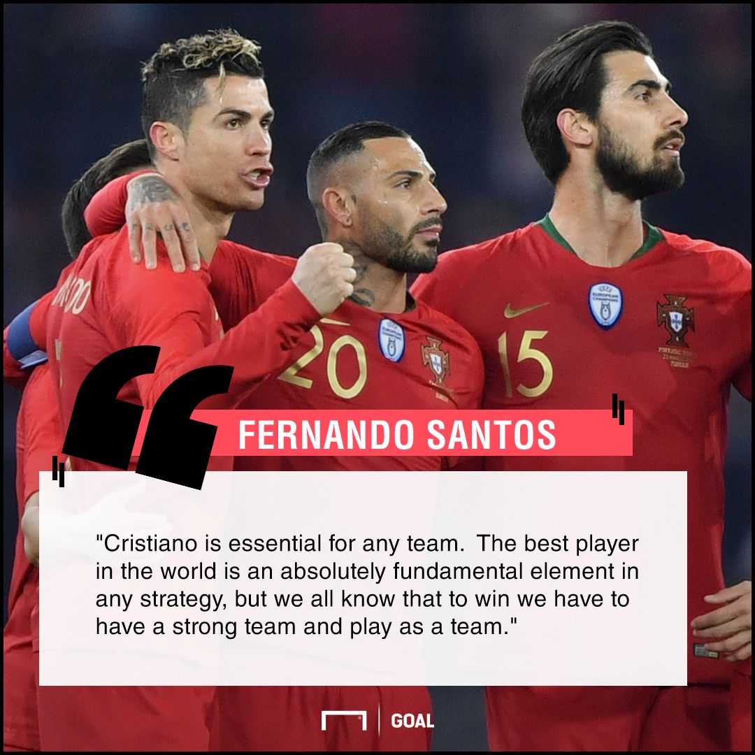 Cristiano Ronaldo essential best in the world Fernando Santos Portugal