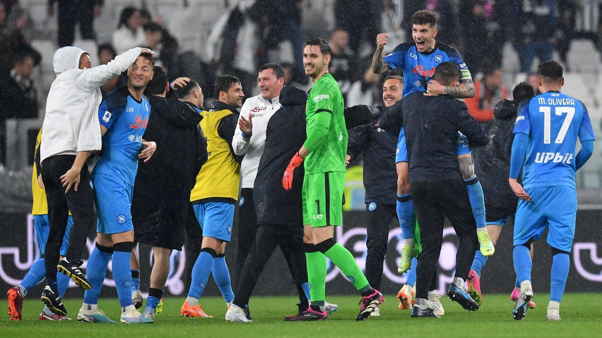 Napoli celebrate Juventus 2022-23
