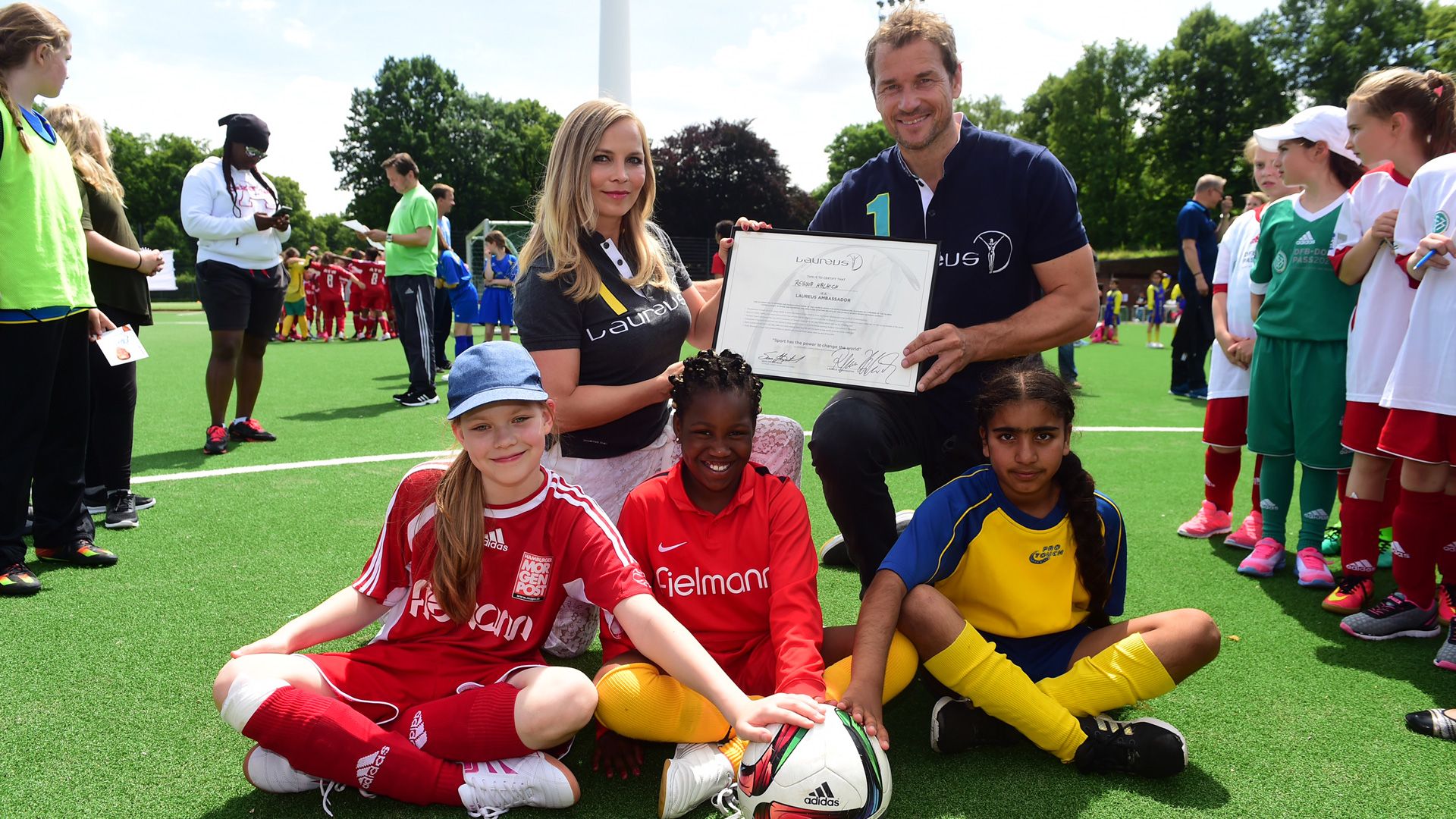 Regina Halmich Jens Lehmann Laureus